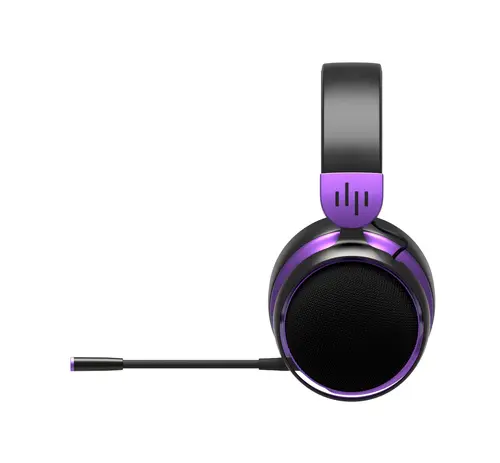 Геймърски безжични слушалки Dark Project Sono Wireless - Black/Violet - image 5