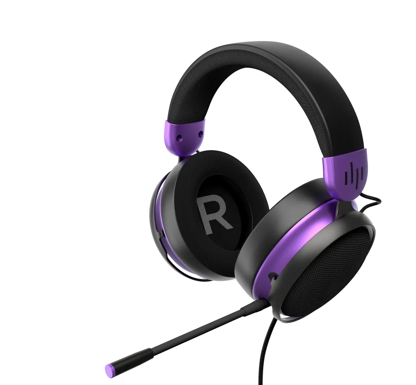 Căști gaming Dark Project Sono Wired - Negru/Violet - image 1