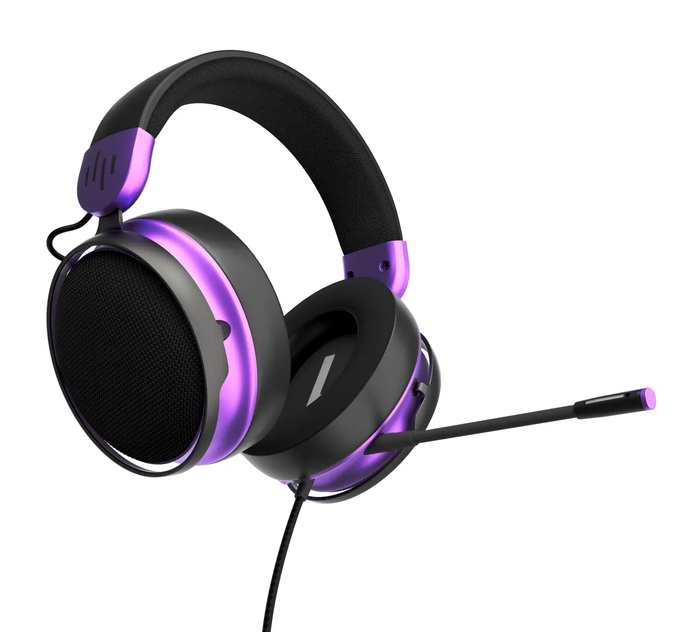 Căști gaming Dark Project Sono Wired - Negru/Violet - image 2