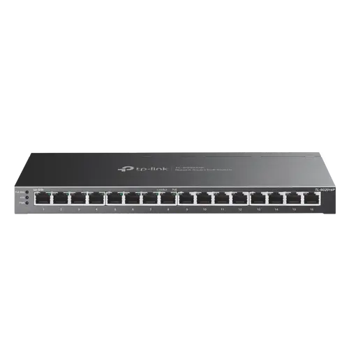 Комутатор TP-Link SG2016P, 16xGigabit RJ45, VLAN, 8 Port PoE+, 120W