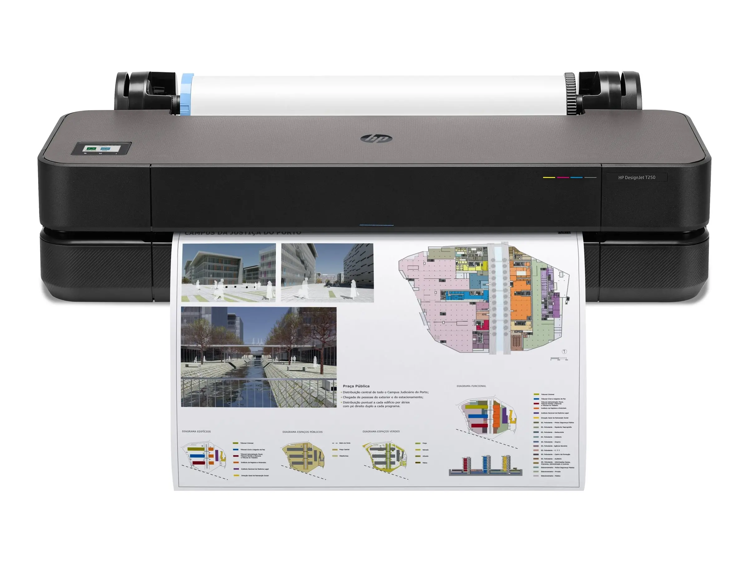 HP DesignJet T250 24inch LFP 2025 Colour Ink-Jet A1 ANSI D 2400x1200dpi 0.5 min/page USB LAN Wi-Fi - image 1