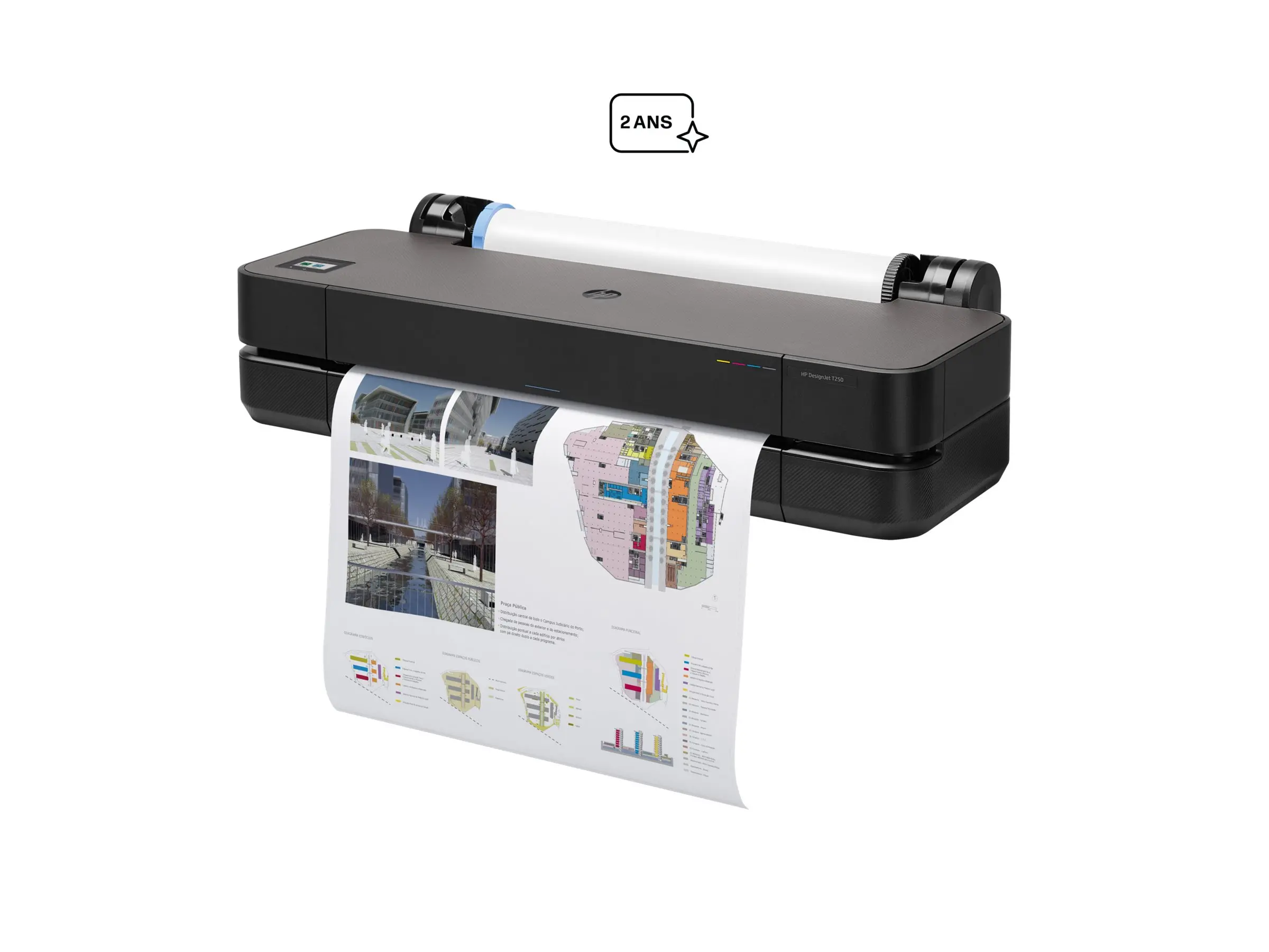 HP DesignJet T250 24inch LFP 2025 Colour Ink-Jet A1 ANSI D 2400x1200dpi 0.5 min/page USB LAN Wi-Fi - image 13