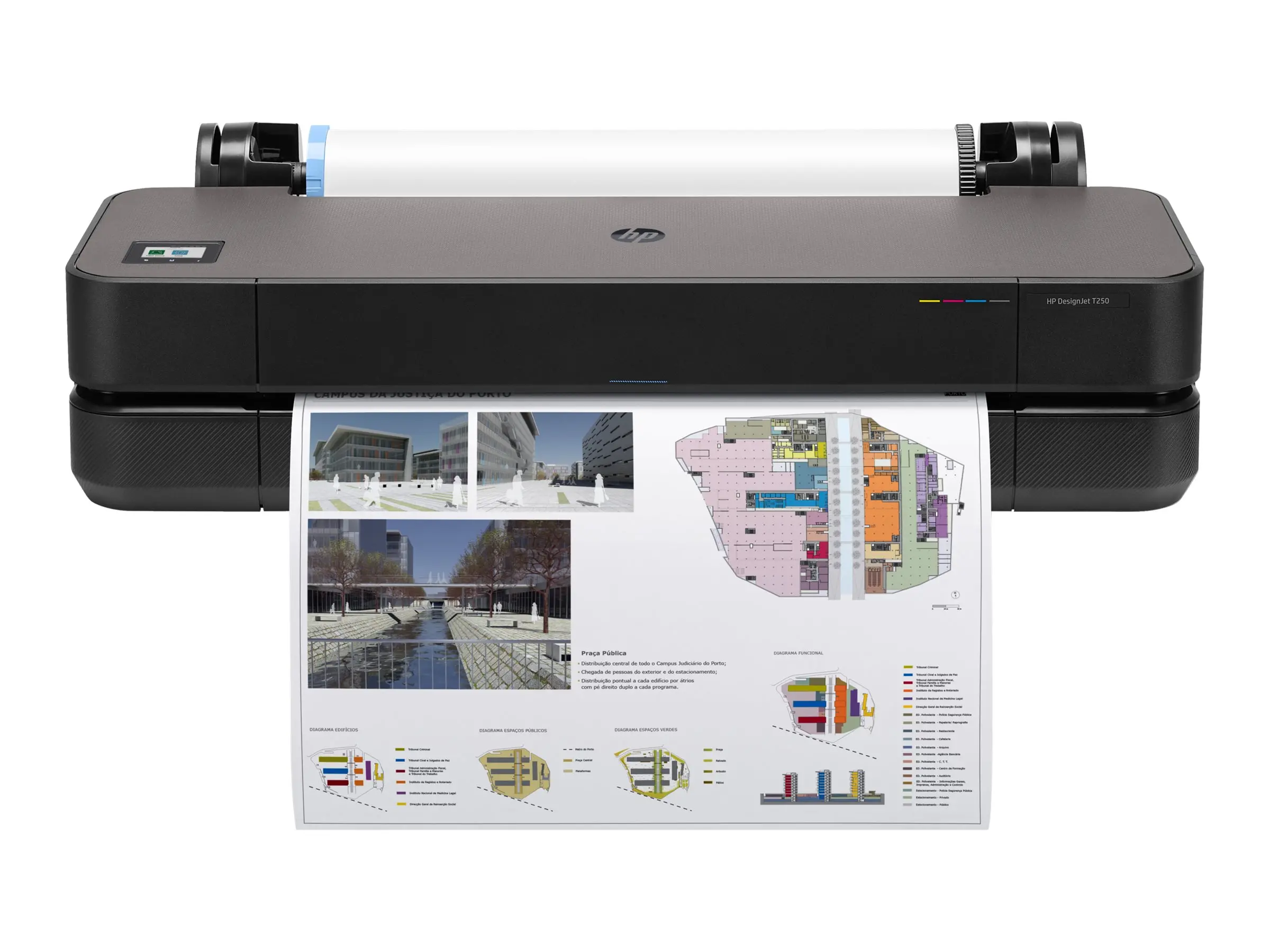 HP DesignJet T250 24inch LFP 2025 Colour Ink-Jet A1 ANSI D 2400x1200dpi 0.5 min/page USB LAN Wi-Fi - image 3