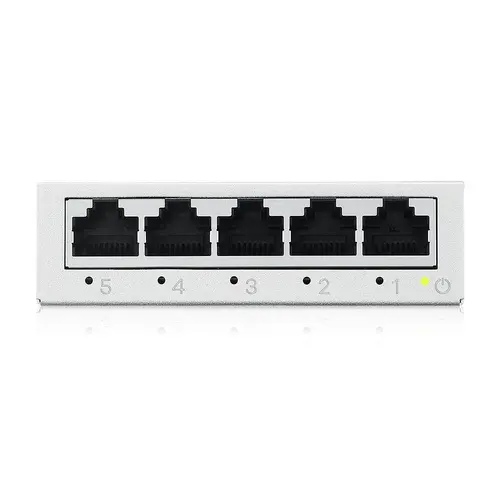 Комутатор, ZyXEL GS-105B v5, 5-Port MINI Desktop Gigabit Ethernet Switch