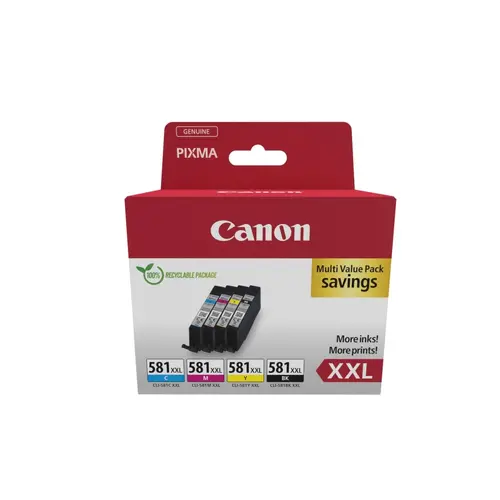 Αναλώσιμο, Canon CLI-581 XXL BK/C/M/Y Multi Pack Αναλώσιμο, Canon CLI-581 XXL BK/C/M/Y Multi Pack