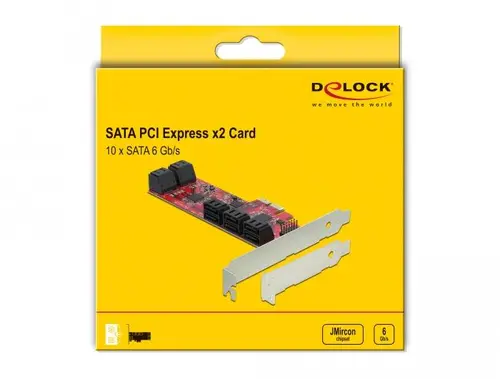 Контролер Delock SATA PCI Express Card - 10 ports - image 4