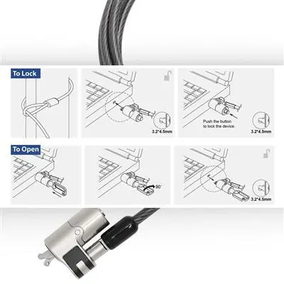 Цифрово заключващо устройство за лаптоп ACT LOCK AC9040, 2.0 m - image 2