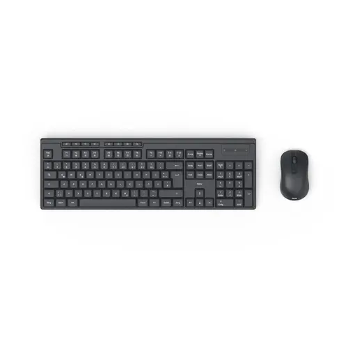 HAMA Set tastatură fără fir cu mouse "WKM-200", 8 taste multimedia, negru - 1