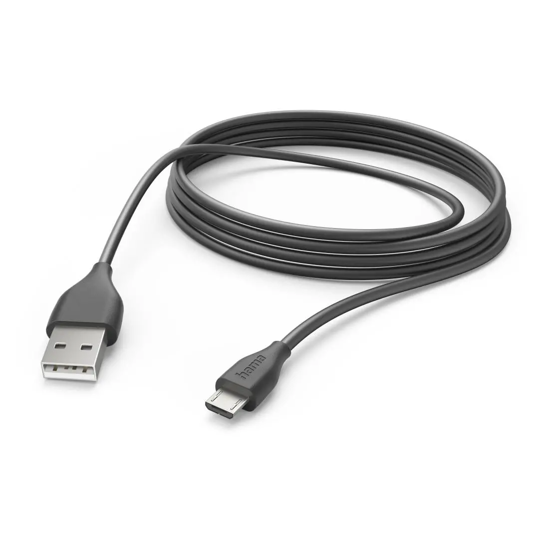 HAMA Cablu de încărcare, USB-A - Micro-USB, 3 m, negru