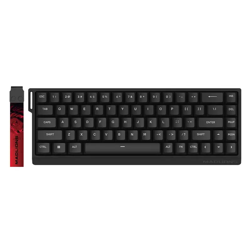 Madlions професионална геймърска механична клавиатура Professional Gaming Mechanical Keyboard MAD 68 HE RGB - 1K, Magnetic Amber Pro Switches - Black - image 1
