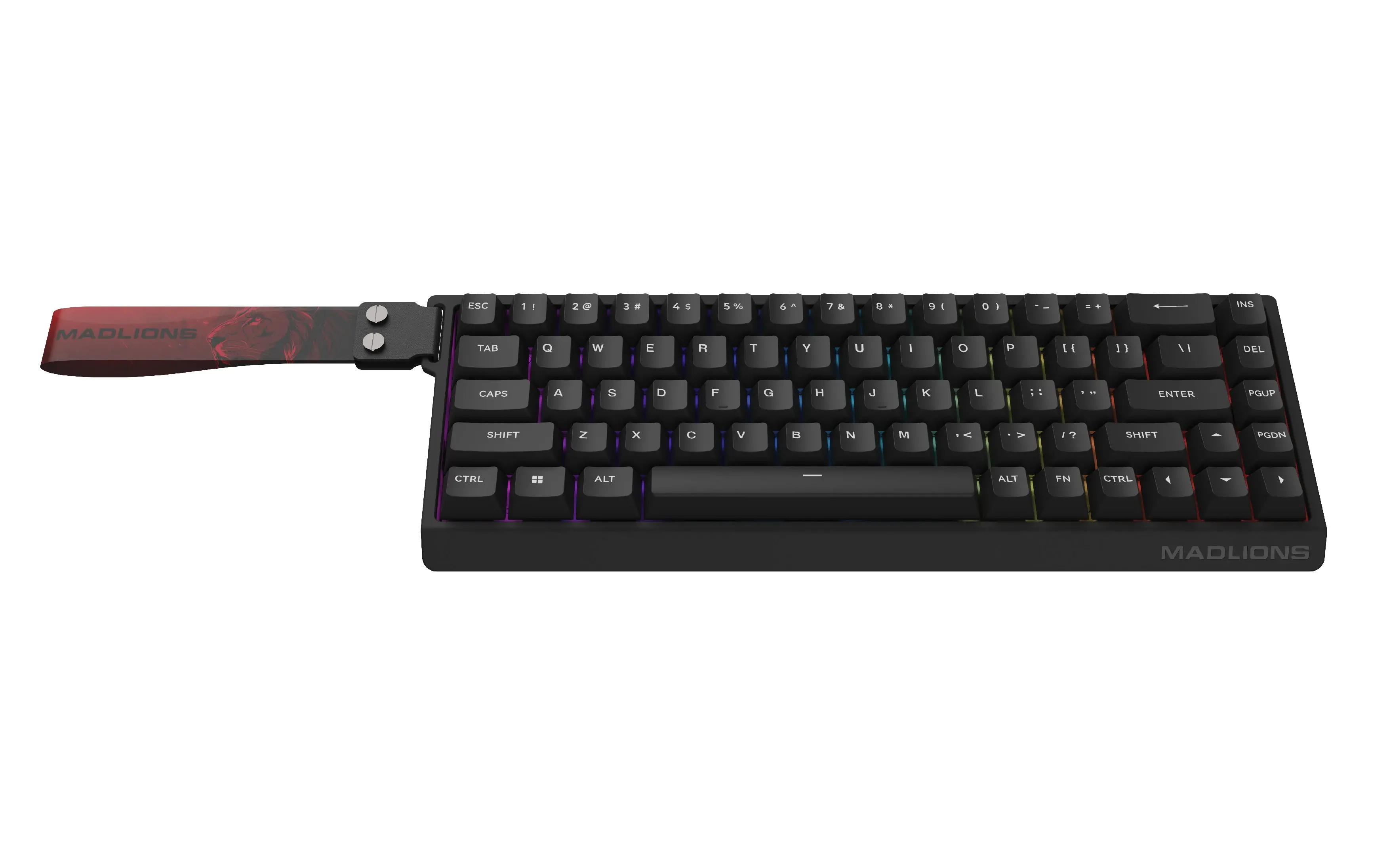 Madlions професионална геймърска механична клавиатура Professional Gaming Mechanical Keyboard MAD 68 HE RGB - 1K, Magnetic Amber Pro Switches - Black - image 11