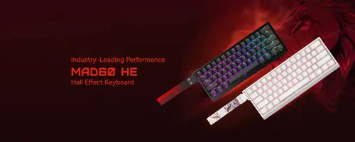 Madlions професионална геймърска механична клавиатура Professional Gaming Mechanical Keyboard MAD 60 HE RGB - 1K, Magnetic Amber Pro Switches - Black - image 10