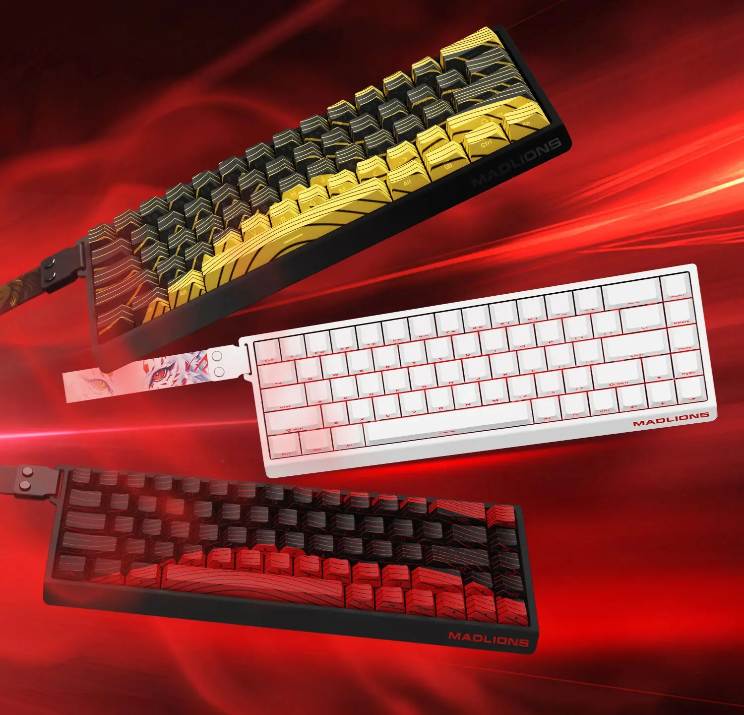 Madlions професионална геймърска механична клавиатура Professional Gaming Mechanical Keyboard MAD 60 HE RGB - 1K, Magnetic Amber Pro Switches - Black - image 9