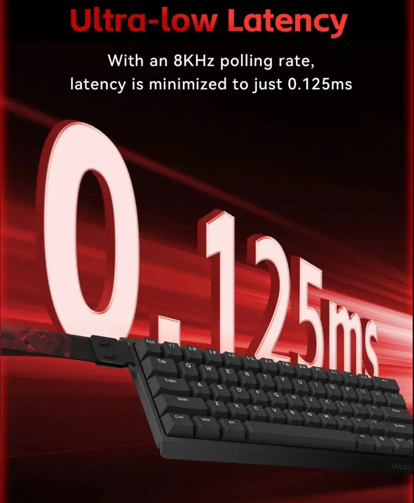 Madlions професионална геймърска механична клавиатура Professional Gaming Mechanical Keyboard MAD 60 HE RGB - 1K, Magnetic Amber Pro Switches - White - image 5