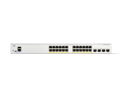 Комутатор, Cisco Catalyst 1300 24-port GE, PoE, 4x10G SFP+