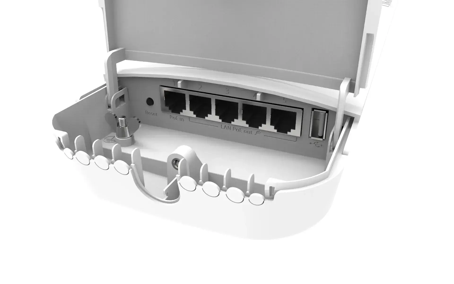 Tочка за достъп MikroTik RBOmniTikPG-5HacD, OmniTIK 5 PoE ac, 5xGE, 5Ghz, USB - image 1