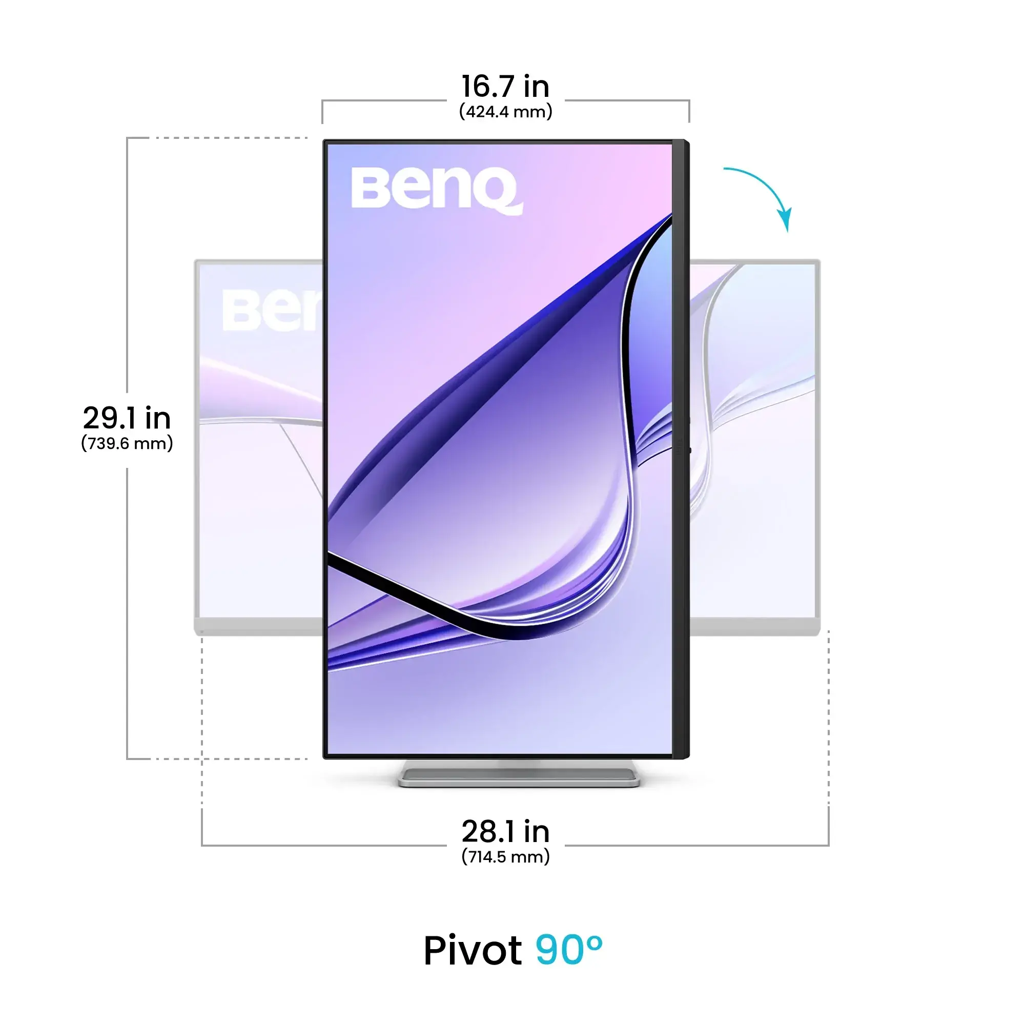 Монитор BenQ MA320U за MacBook Pro и MacBook Air, 31,5" , IPS , LED, 3840x2160, HDR10, 178°/178° , 1300:1 - image 4