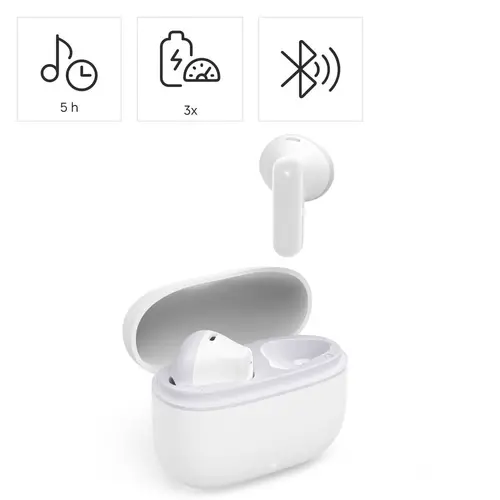 Hama Блутут слушалки "Freedom Light II", Bluetooth, TWS, бял - image 6