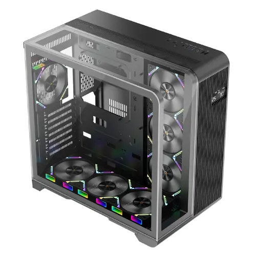 1stPlayer κουτί Case ATX - RT7 Black - οθόνη LED - 2