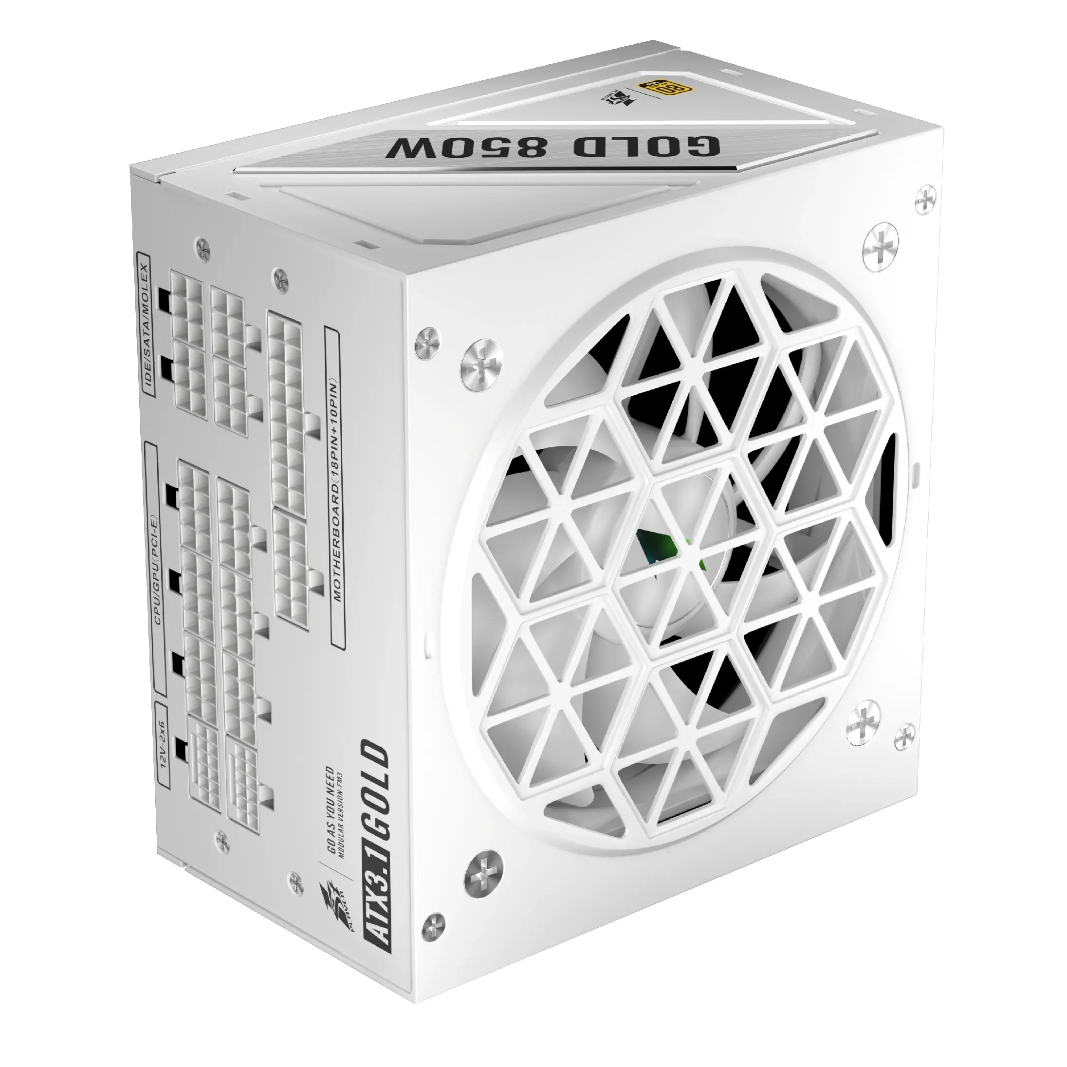 1stPlayer захранване PSU ATX 3.1 850W Gold, Full Modular, PCIe 5.1, White - HA-850BA4WHITE - image 3