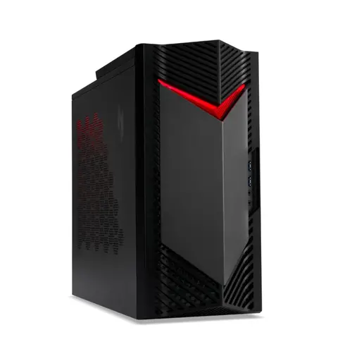 Настолен компютър, Acer Nitro N50-130, AMD Ryzen 7 7700 (up to 5.30GHz, 40MB), 32GB DDR5 4800MHz (2*16GB), 1024GB SSD PCI-e + 1*M.2 free, NVIDIA GeForce RTX 4060 8GB GDDR6, No DVD, 5*USB 3.2,Type-C, 2*USB 2.0, Mic.&Audio jacks, RG-45, GLAN, Wi-Fi AX/6E&BT 5.0, 500W, No OS - image 1