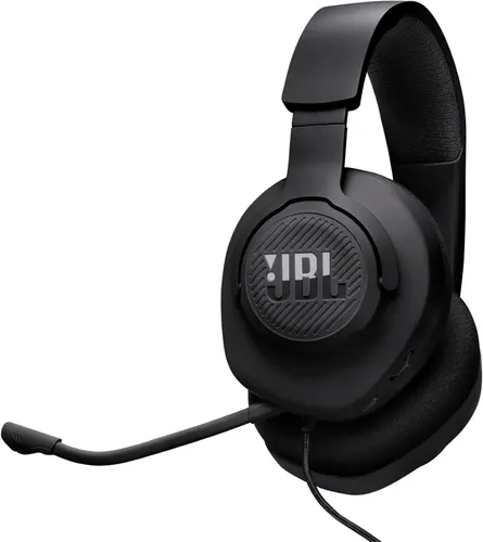 Слушалки, JBL QUANTUM 100M2 BLK Wired over-ear gaming headset with detachable mic and mute option