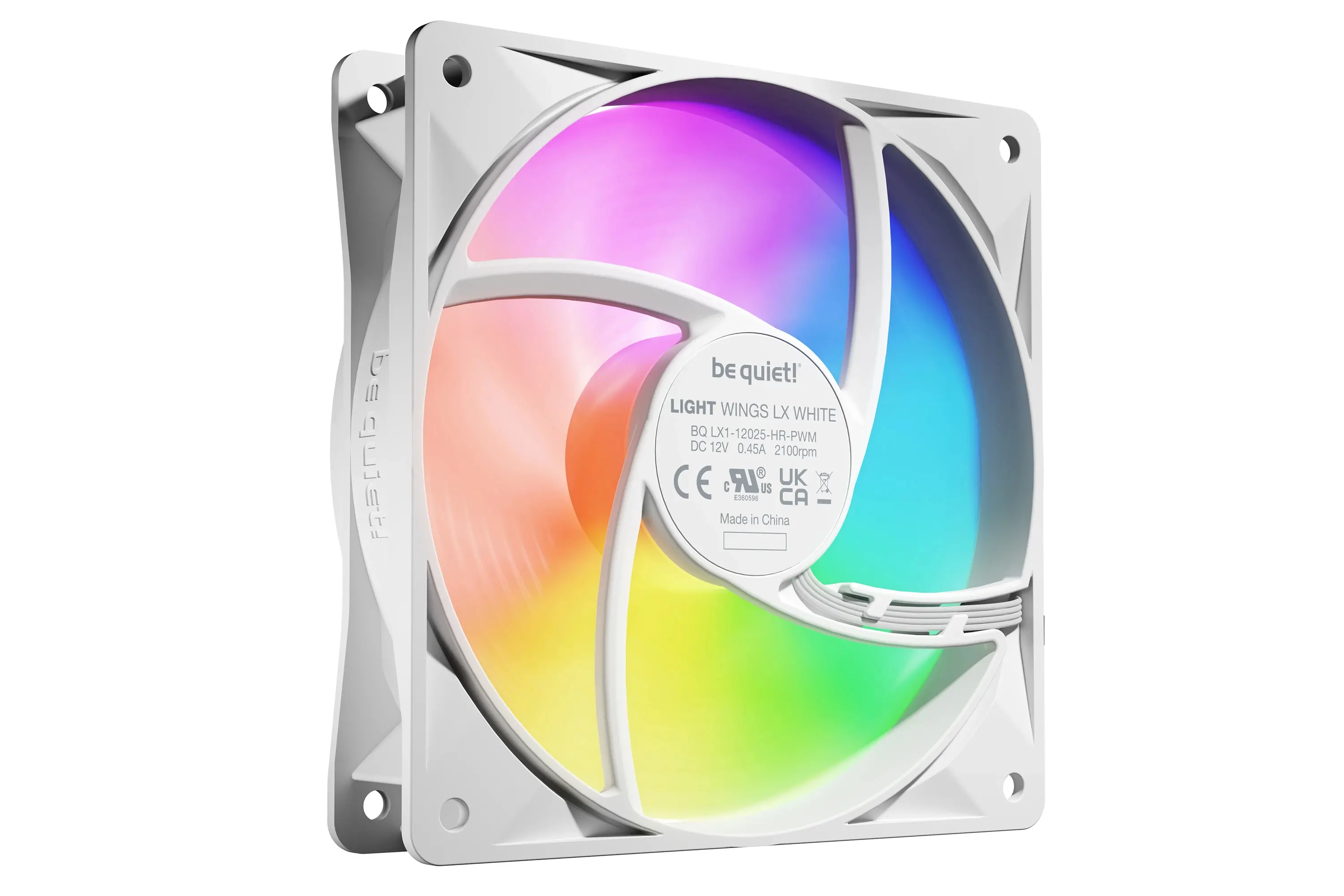 be quiet! комплект вентилатори Fan Pack 3-in-1 3 x 120mm - LIGHT WINGS LX 120mm PWM high-speed White Triple-Pack - image 1