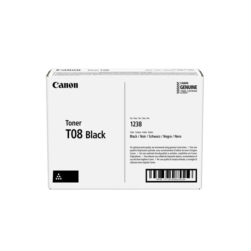 TОНЕР КАСЕТА ЗА CANON X1238/imageCLASS LBP1200/MF1200 Series - CARTRIDGE T08 - CRGT08 (CRG-T08) - Black - PN 3010C006AA