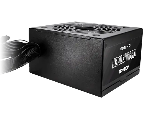 Asrock CL-750B, 750W, 80 Plus BRONZE, Non Modular PSU, 1x EPS 12V CPU(4+4pin), 2x PCIe (6+2pin), 2x 4-pin connectors, 4x SATA, OCP, SCP, OVP, UVP, OTP, OPP protections, 120 mm Fan, ATX 2.52, 5Y warranty - image 3