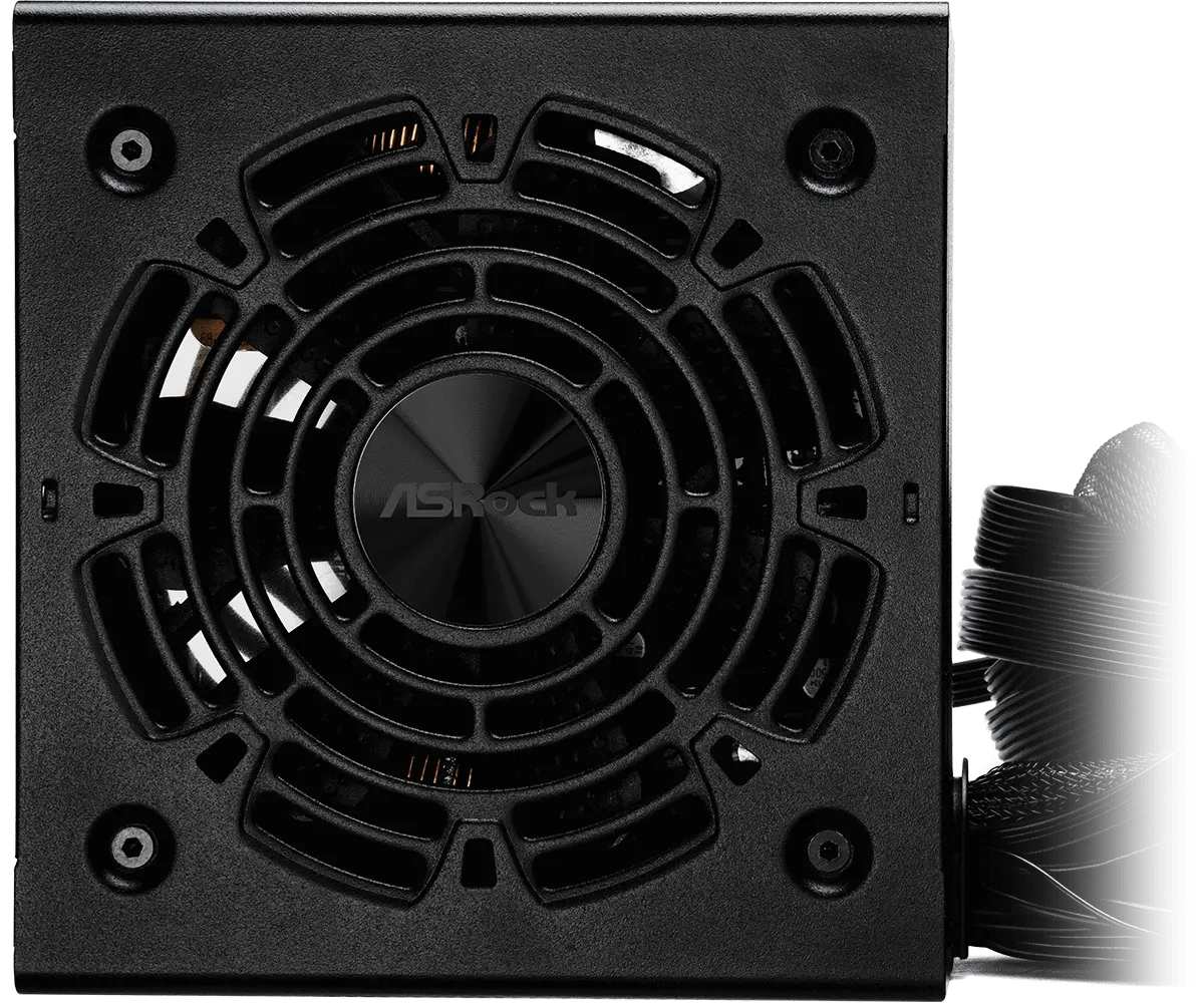 Asrock CL-550B, 550W, 80 Plus BRONZE, Non Modular PSU, 1x EPS 12V CPU(4+4pin), 2x PCIe (6+2pin), 2x 4-pin connectors, 4x SATA, OCP, SCP, OVP, UVP, OTP, OPP protections, 120 mm Fan, ATX 2.52, 5Y warranty - image 1