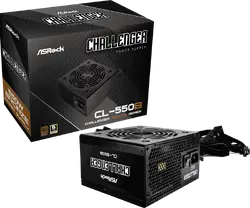 Asrock CL-550B, 550W, 80 Plus BRONZE, Non Modular PSU, 1x EPS 12V CPU(4+4pin), 2x PCIe (6+2pin), 2x 4-pin connectors, 4x SATA, OCP, SCP, OVP, UVP, OTP, OPP protections, 120 mm Fan, ATX 2.52, 5Y warranty