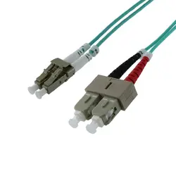 Оптична корда SeaMAX, 3m, LC-SC UPC, MM OM3 50/125, duplex, 2.0mm, LSZH