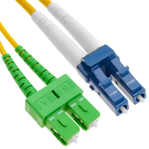 Оптична корда SeaMAX, 1m, LC/UPC-SC/APC, SM G652D, duplex, 2.0mm, LSZH