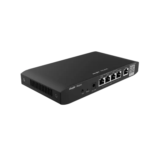 Рутер Ruijie RG-EG105G-P-V3, 2x GE,4xGE POE 128MB, 600Mbps,Cloud,OpVPN,100 users - image 1