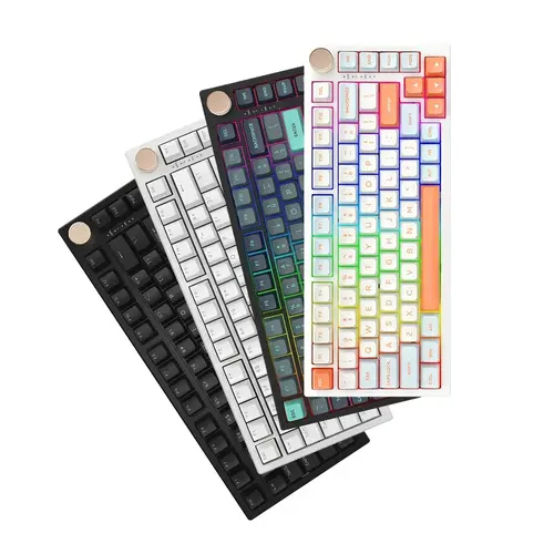 VGN безжична геймърска механична клавиатура Wireless Gaming Mechanical Keyboard - N75 PRO Caribbean Blue - Kailh Vaporwave Switches, RGB - image 14