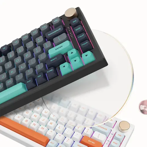 VGN безжична геймърска механична клавиатура Wireless Gaming Mechanical Keyboard - N75 PRO Caribbean Blue - Kailh Vaporwave Switches, RGB - image 5