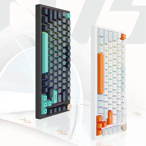 VGN безжична геймърска механична клавиатура Wireless Gaming Mechanical Keyboard - N75 PRO Caribbean Blue - Kailh Vaporwave Switches, RGB - image 6