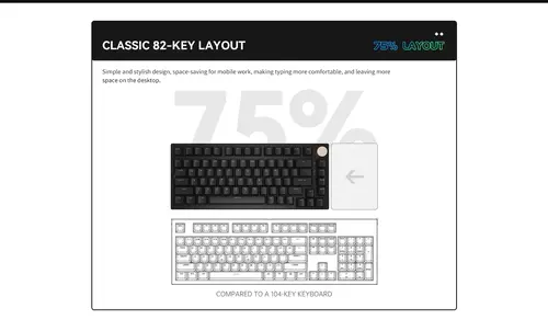 VGN безжична геймърска механична клавиатура Wireless Gaming Mechanical Keyboard - N75 PRO Caribbean Blue - Kailh Vaporwave Switches, RGB - image 7
