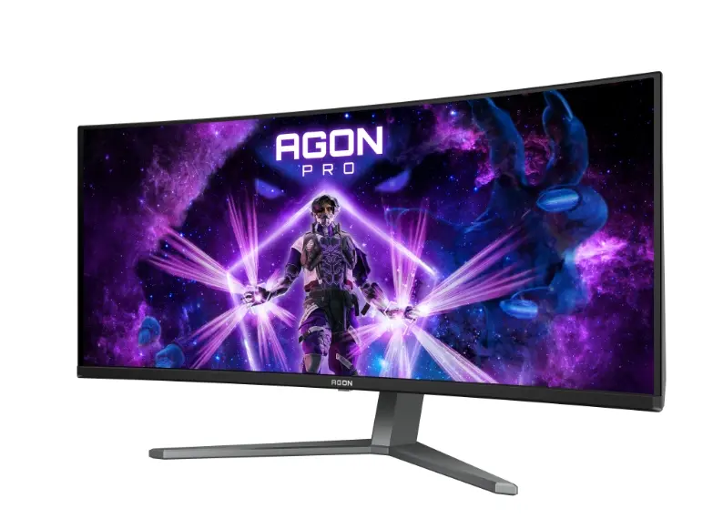 Монитор, AOC AG346UCD, 34" Curved 1800R QD-OLED, 3440x1440@175Hz, 0.03msGtG, 1000 cd/m2, 1.5M:1, 80M:1DCR, Adaptive Sync, FlickerFree, Low Blue Light, 8Wx2, Tilt, Height Adjust, Swivel, 2xHDMI, DP, USB hub - image 5