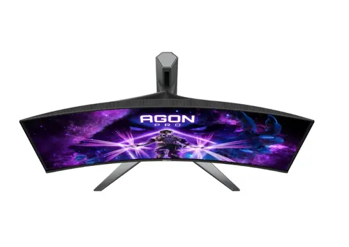 Монитор, AOC AG346UCD, 34" Curved 1800R QD-OLED, 3440x1440@175Hz, 0.03msGtG, 1000 cd/m2, 1.5M:1, 80M:1DCR, Adaptive Sync, FlickerFree, Low Blue Light, 8Wx2, Tilt, Height Adjust, Swivel, 2xHDMI, DP, USB hub - 8