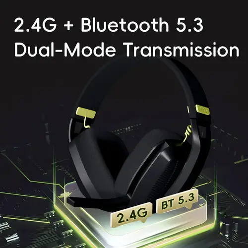 VGN безжични геймърски слушалки Wireless Gaming Headphones - SIREN V1 Black - Bluetooth 5.3, 2.4G - image 10
