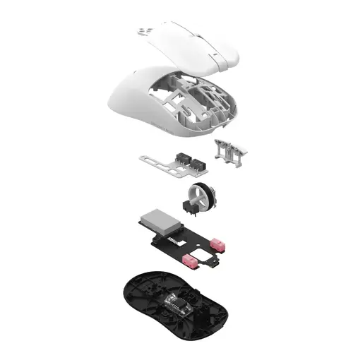 VGN професионална геймърска мишка Wireless Gaming Mouse F1 PRO MAX DRAGONFLY - 1K (4K compatible), Kailh Black Gold Mamba Switches, White - image 3