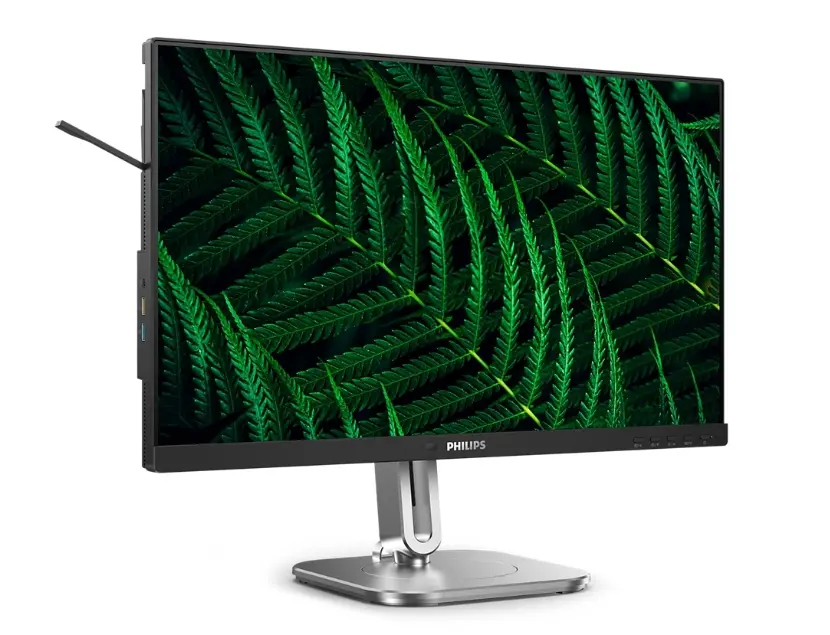 Монитор, Philips 24B2G5200, 23.8" IPS WLED, 1920x1080@100Hz, 4ms GtG, 300cd m/2, 1000:1, 50M:1 DCR, Adaptive Sync, FlickerFree, Blue Light tech., 3Wx2, Tilt, Height Adjust, Pivot, Swivel, D-SUB, HDMI, DP, USB hub - image 1