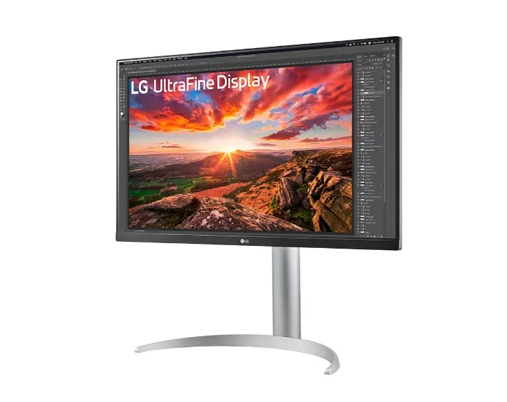 Монитор, LG 27UP850K-W, 27" UltraFine UHD, IPS 4K , 5ms, 1200:1, 400cd/m2, 3840 x 2160, DCI-P3 95%, HDR 400, HDMI, USB-C, PD- 96 W, DisplayPort, Reader mode, Dynamic Action Sync, Tilt, Height (Range), Swivel, Speacers 2x5W, LG Switch, Black - image 1