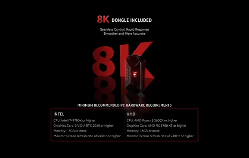 VXE професионална геймърска мишка Wireless Gaming Mouse MAD R 8K SET - Omron Optical Microswitches, White - image 2