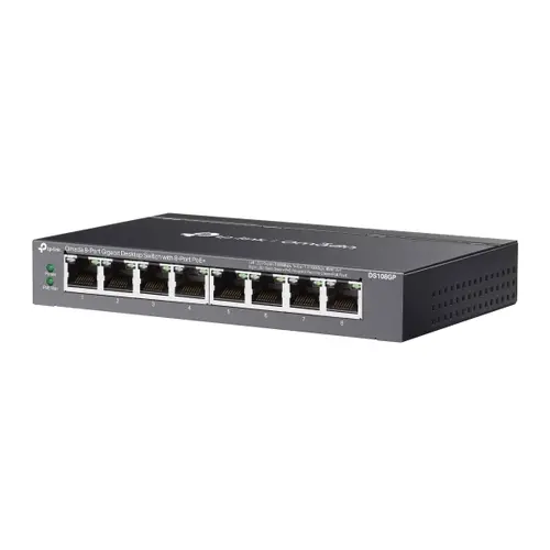 Комутатор TP-Link DS108GP, 8x1Gb PoE+, неуправляем, desktop - image 1