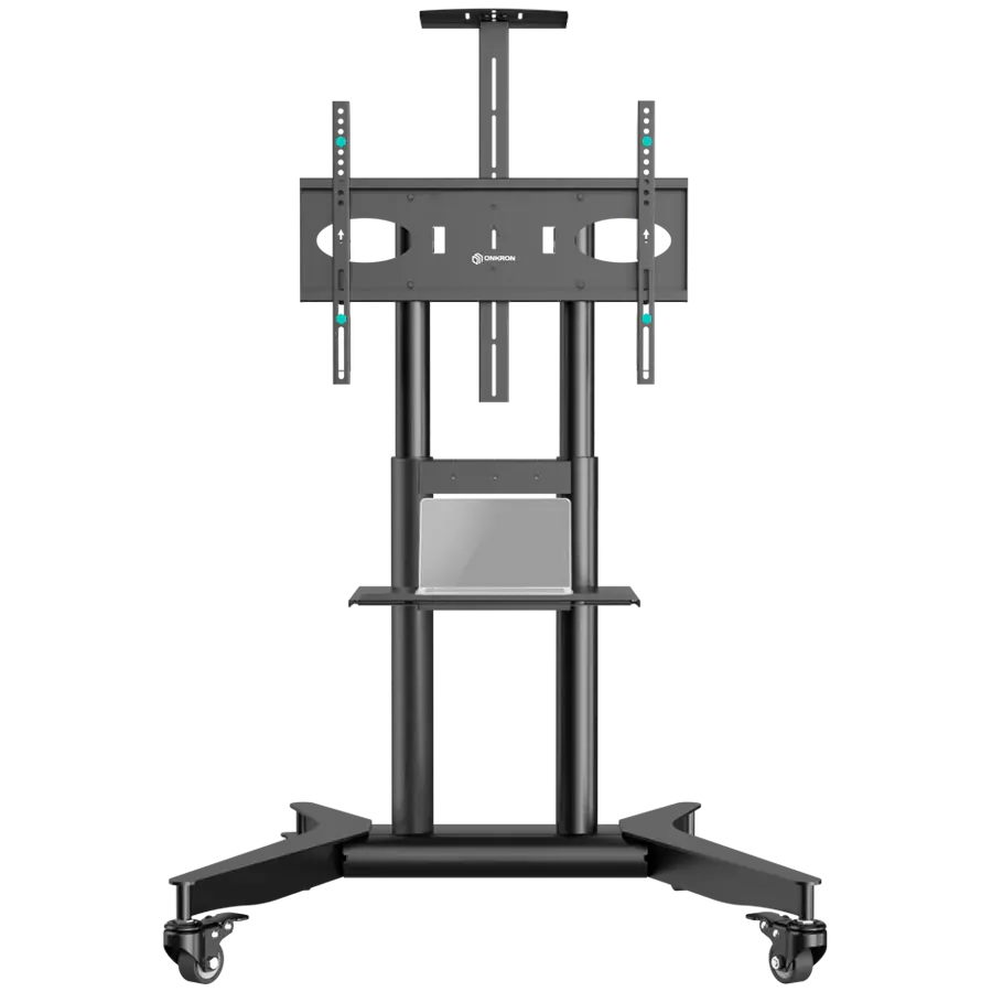 ONKRON Mobile TV stand for 32"-75" up to 50 kg, black