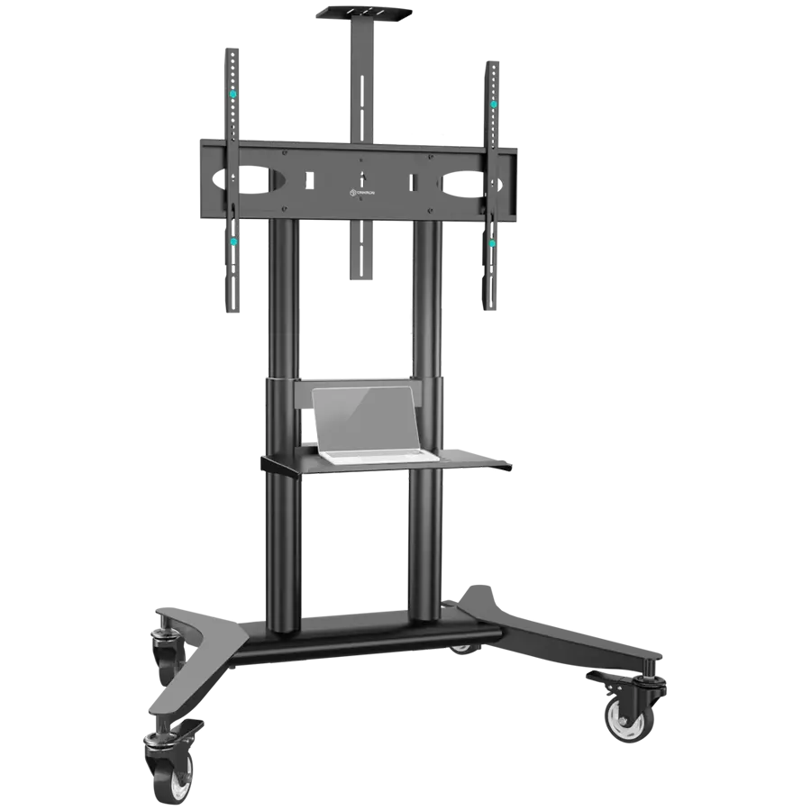ONKRON Mobile TV stand for 55"-90" up to 75 kg, black