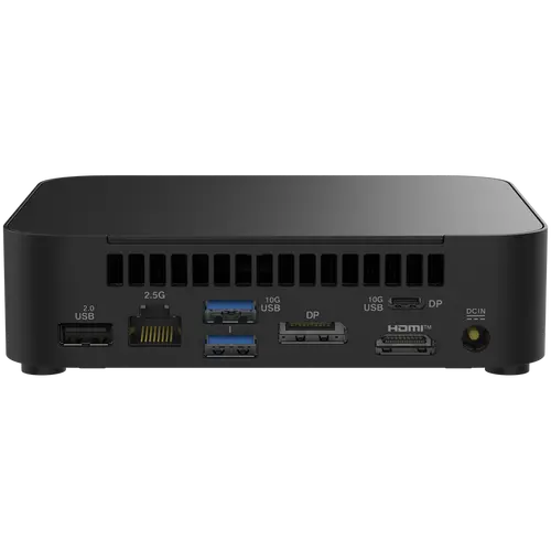 Настолен компютър, Asus NUC 14 Essential Intel N97, 5 x USB Type-A, 2 x USB Type-C, Wi-Fi 6E AX211 + 2.5GBe LAN, 1 x HDMI, 1 x Display Port, no Storage (NVMe and 2.5" SATA), no RAM, no OS, Slim Kit - image 1