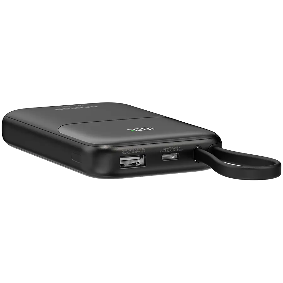 CANYON power bank OnPower 101 built-in cable 10000 mAh PD22.5W Black - image 4